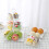 Bandeja de frutas de 3 andares em PP – 24x24x37cm 5