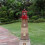 Phare solaire LED rotatif pour jardin 2