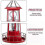 Phare solaire LED rotatif pour jardin 4