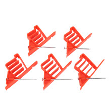 Kabelhalter 25 Stück Rot, 831245 mm, 59 mm Nägel