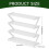 Shoe Rack Stainless Steel Multi-Tier Freestanding White 3