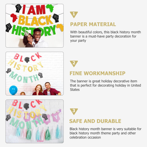 Black History Month Paper Banner 2