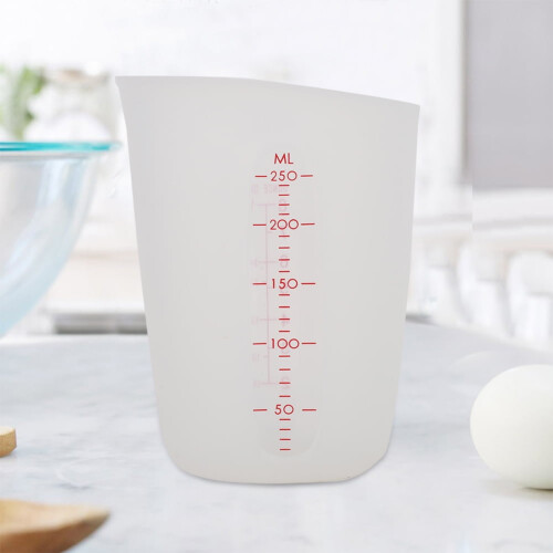 Silikonová odměrka průhledná 250 ml 1