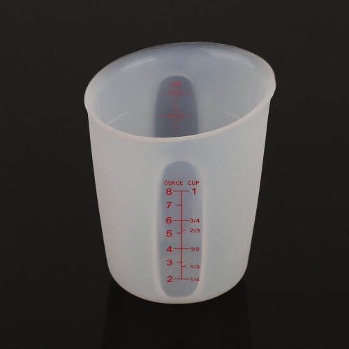Silikon-Messbecher, 250 ml oder 500 ml, transparent 2