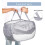 Collapsible Mesh Laundry Basket with Side Pocket Grey 5
