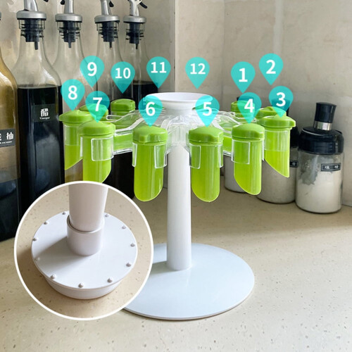 Étagère rotative pour sachets d'épices, verte 1