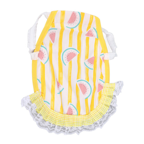 Hen Saddle Apron - Doppellagige Baumwolle, Wassermelone 1