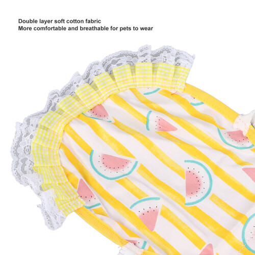 Hen Saddle Apron - Doppellagige Baumwolle, Wassermelone 2