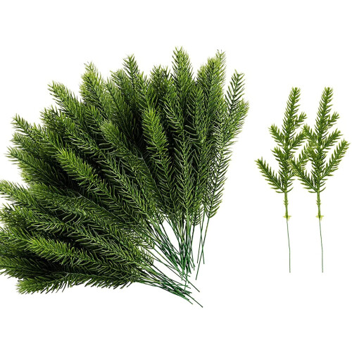 Artificial Pine Needles Garland 6.7x2.0 Inch 80 Pcs 1