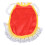 Hen Saddle Apron - Doppellagige Baumwolle, Wassermelone 14