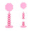 Pink Plastic Lollipop Stand – 39 cm 5