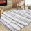 Boho Area Rug Gray Geometric 4' x 6' 5
