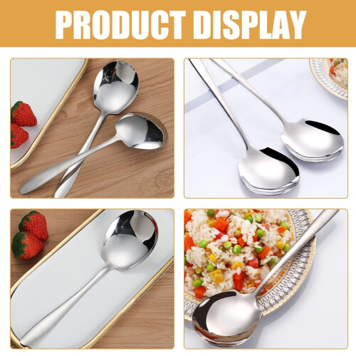 Stainless Steel Serving Spoon 21.5 cm 2