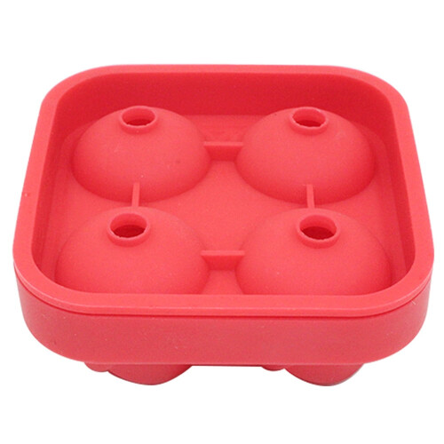 Rosenförmige Silikon-Eiswürfelform – 4 Mulden 2