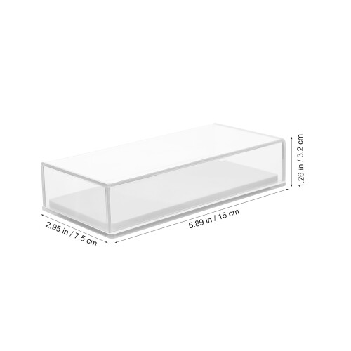 Caixa de acrílico para guardar cílios postiços com janela transparente. 2