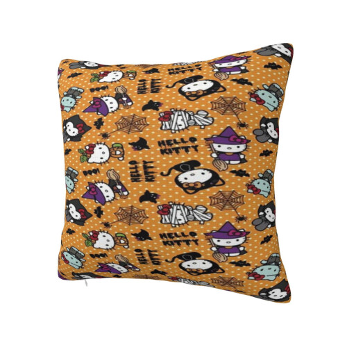 Housse de coussin Hello Kitty 66 x 66 cm en polyester décoratif 1
