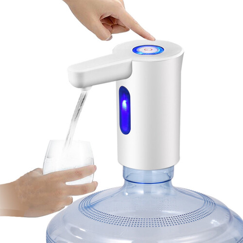 Pompe à eau électrique pour bouteille d'eau – Blanche, rechargeable par USB 1