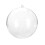 Clear Plastic Christmas Ornament Ball 8cm 2