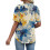 Women's  Short Sleeve Button-Down V-Neck Shirts rSets -Beige M 4