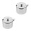 4Sets Rvs Kruidenpotten Met , , - En Zoutopslag 3