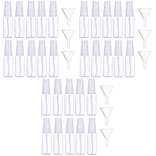 30Pièces Flacons Transparents Rechargeables Pour Cosmétiques 1