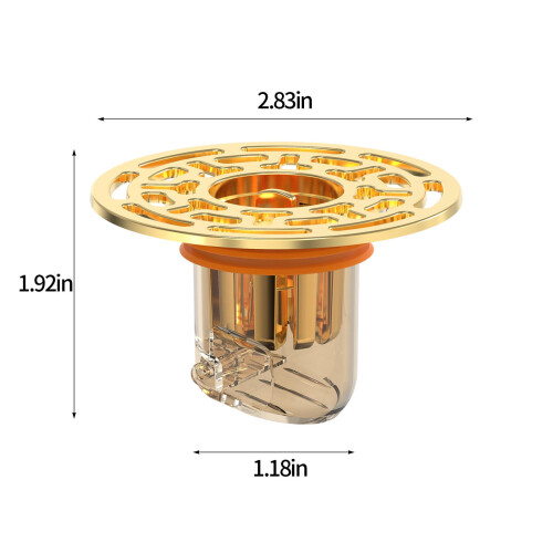 Floor Drain Backflow Preventer Valve Metal One-Way Core 2