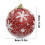 Rode plastic kerstbal, 8 cm, 1 stuk 3