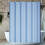 Light Blue EVA Shower Curtain 180x120cm with Hooks 3
