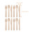 Wooden Utensils Set Forks Spoons Disposable 100 Pcs 2