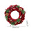 Weihnachtskranz mit roten Früchten und Beflockung – 28 cm Tür- oder 2