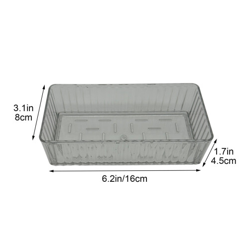 Acryl-Schubladenorganizer-Set – 4 Größen, transparent 2