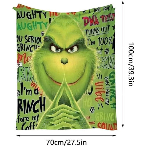 Couverture de Noël Grinch – Polaire douce, 4 tailles 2