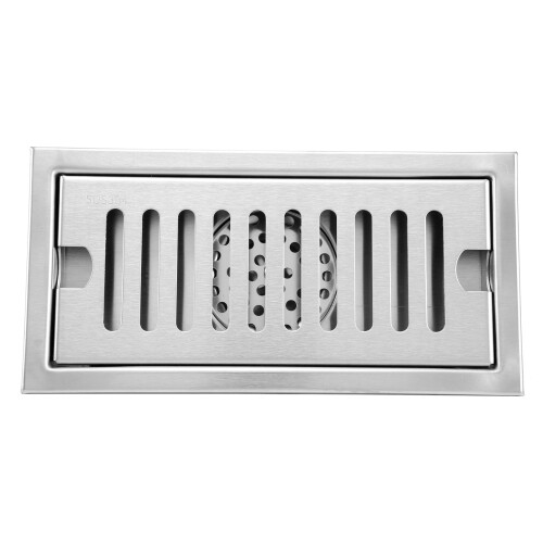 Stainless Steel Rectangular Floor Drain 20cm 2