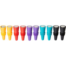 Lot de 10 bouchons de bouteille de vin en silicone