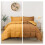 TiaGOC mustard yellow reversible comforter set queen 3-piece 1