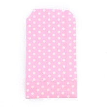 Torby prezentowe z papieru kraft w białe kropki, 100 szt.