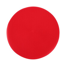 Salvamanteles redondo de silicona antideslizante para cocina, color rojo.