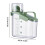 Airtight Rice Storage Container Plastic 9.2x10.2 Inch with 6