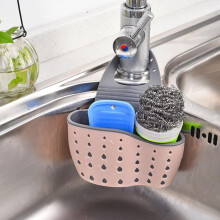 Panier de rangement pour éponge et brosse sous l'évier de la cuisine