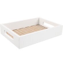 Plateau de service en bois 22,2 x 16 cm