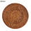 Set de table rond en rotin naturel résistant à la chaleur, 8–20 cm 1
