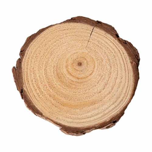 Handbemalte Weihnachtsdekoration aus einer Holzscheibe 1