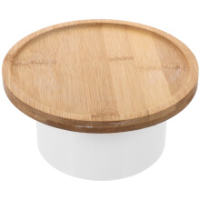 Plat de service en bambou 17x17cm