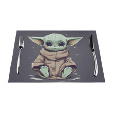 Sraith 4 mhata boird Baby Yoda cartúin, in-nite agus teasdhíonach