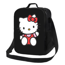 Geantă de prânz izolată Hello Kitty, portabilă și reutilizabilă, pachet de 1