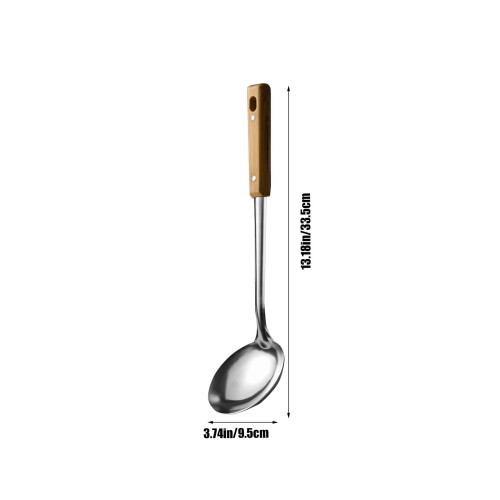 Espátula para wok de acero inoxidable 304 con mango extralargo 2