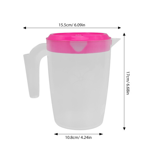 1L Red ABS Plastic Water Pitcher for Home and Parties 2