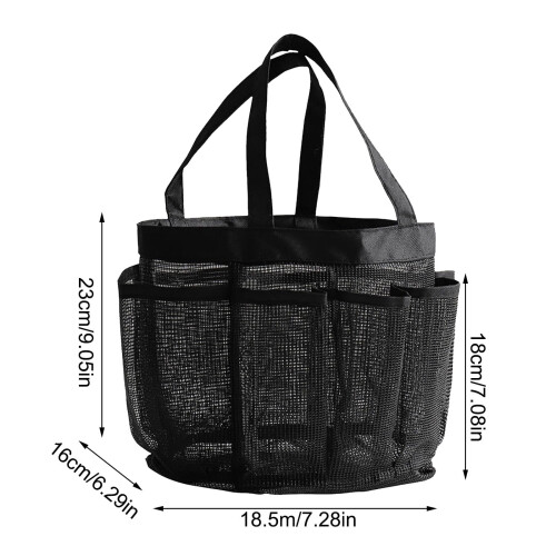Sac de douche en filet – Polyester, 8 poches 1