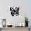 Décoration murale en métal Crâne et Papillon 30 cm 5