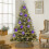Christmas Tree Ornaments Purple Sequin Balls 16pcs 4